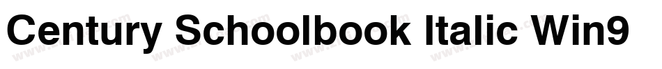 Century Schoolbook Italic Win95BT(1)字体转换